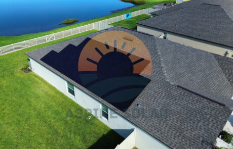 Aspire Solar residential rooftop solar panel installation at a Rainbow Quartz Way residence.