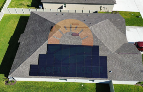 Aspire Solar residential rooftop solar panel installation at a Rainbow Quartz Way home